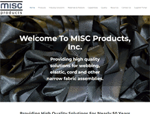 Tablet Screenshot of miscproducts.com